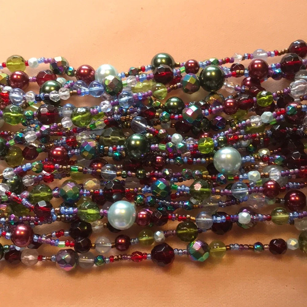Joan Rivers 12 Strand Colorful Necklace - Picture 3 of 4